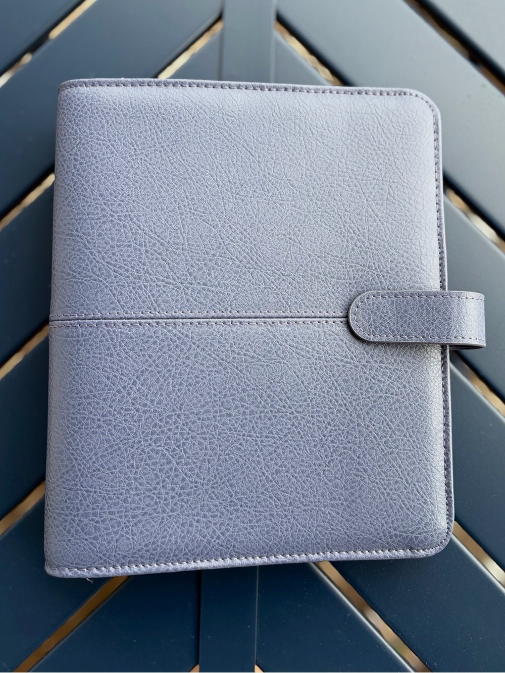 Franklin Covey Anna Classic Leather Planner Binder Lavender